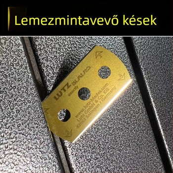 Textília mintavételi penge, korong mintavételi penge, háromlyukú penge, gravírozó korong penge, tömegmérő eszköz penge