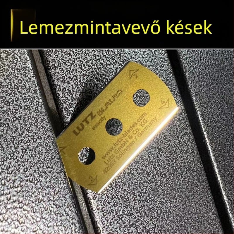 Textília mintavételi penge, korong mintavételi penge, háromlyukú penge, gravírozó korong penge, tömegmérő eszköz penge