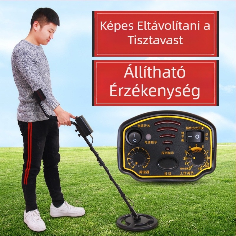 AR944A föld alatti fémkereső, rendkívül érzékeny kincskeresésre; detektálja az arany- és ezüstérmék, valamint a rézpénzeket.