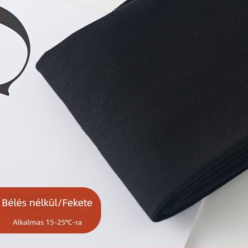 Női plusz méretű szürke fleece-béléssel ellátott harisnyanadrág, őszi-téli időszakra, függőleges csíkokkal, átlátszatlan, formázó kompresszió