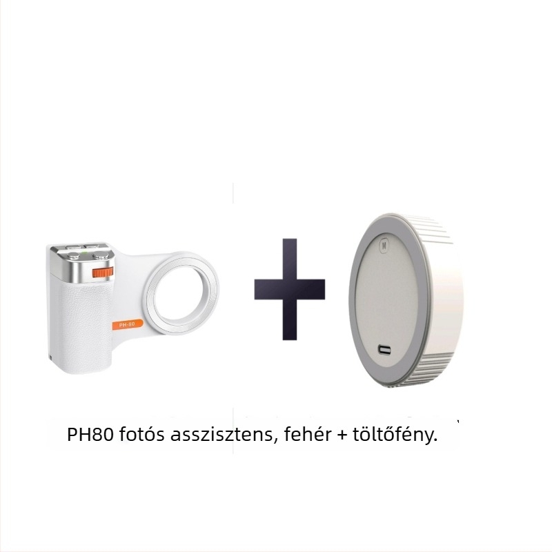 PH80 függőleges felvételi fogantyú mágneses objektív adapterrel és Bluetooth távirányítós stabilizátor