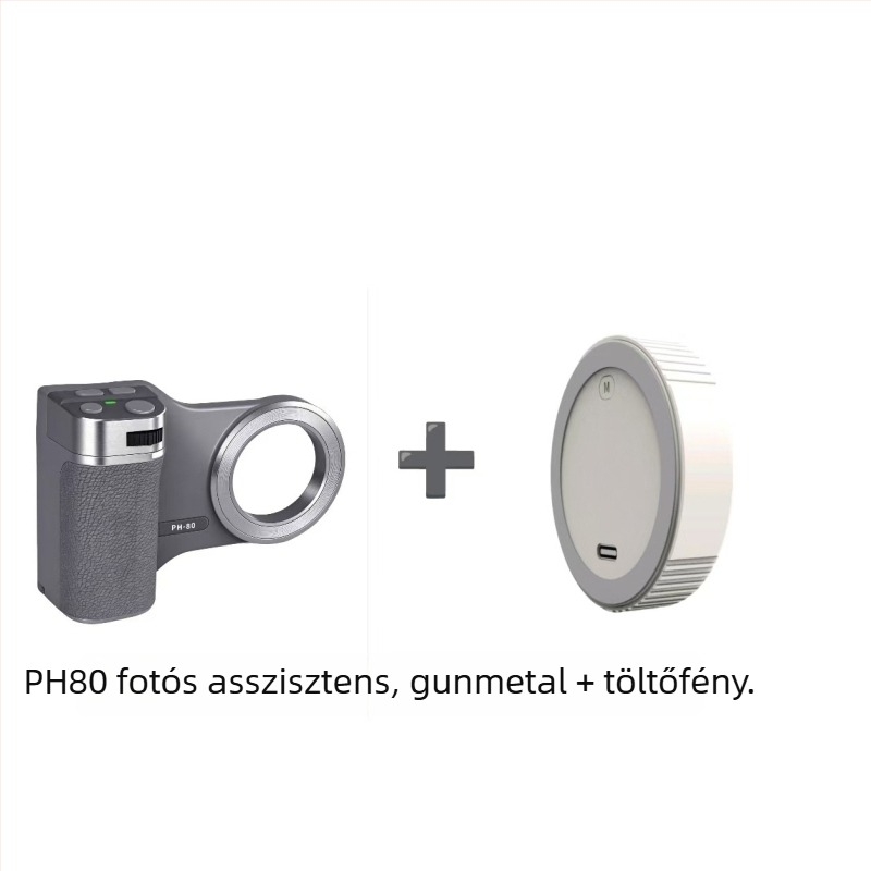 PH80 függőleges felvételi fogantyú mágneses objektív adapterrel és Bluetooth távirányítós stabilizátor