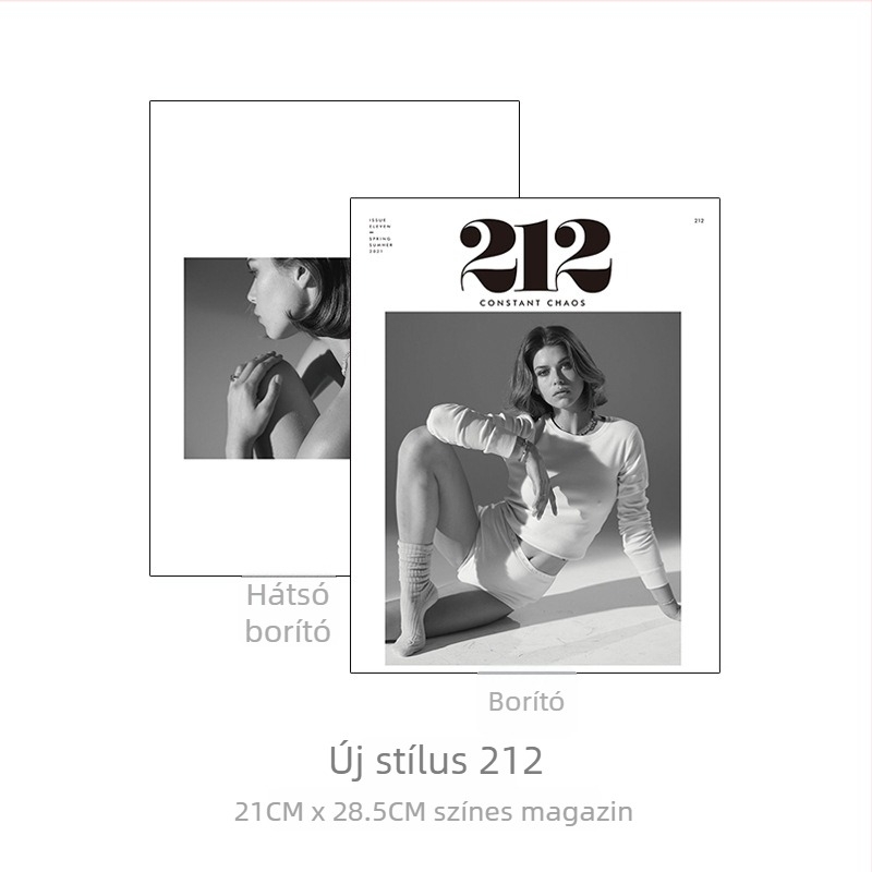 Magazin-stílusú fotó kellék, háttérpapír divatfotózáshoz, teljes színű album-stílus, méret 21×28,5 cm, kézben tartható utcai fotózáshoz
