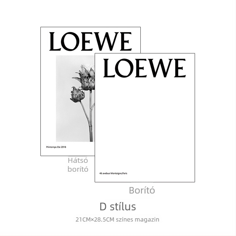 Magazin-stílusú fotó kellék, háttérpapír divatfotózáshoz, teljes színű album-stílus, méret 21×28,5 cm, kézben tartható utcai fotózáshoz