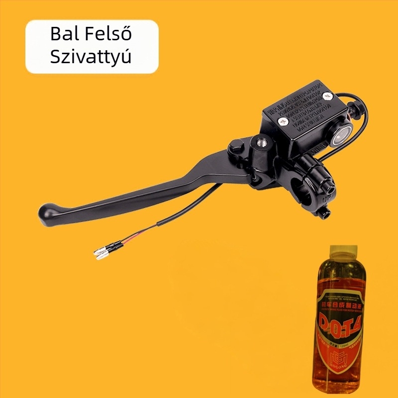 Elektromos motorkerékpár tárcsafék pumpa – univerzális módosítás, 8 mm-es tömlőcsatlakozó, 10 mm-es alumíniumötvözet, érzékeny kioldó kapcsoló