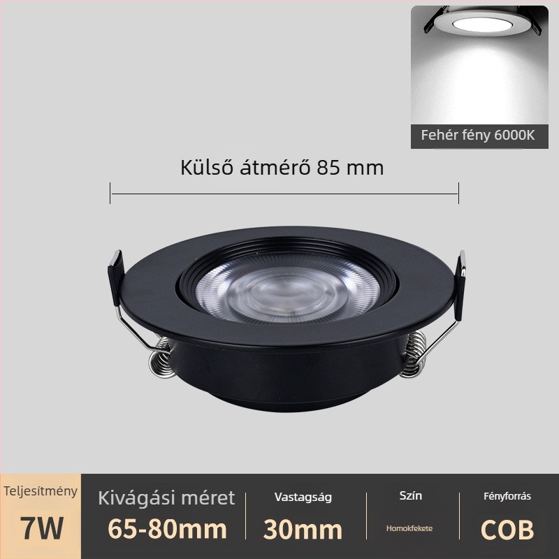 Palace Lunko 2026 ultra vékony beépített LED mennyezeti lámpa, anti-glare, állítható szögű, domb alakú spot