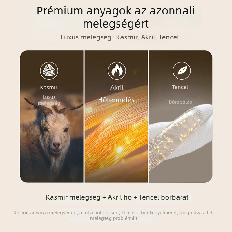 Férfi őszi-téli melegítő szett gyapjú-selyem keverék, 7A antibakteriális, varrat nélküli, meleg felső és nadrág