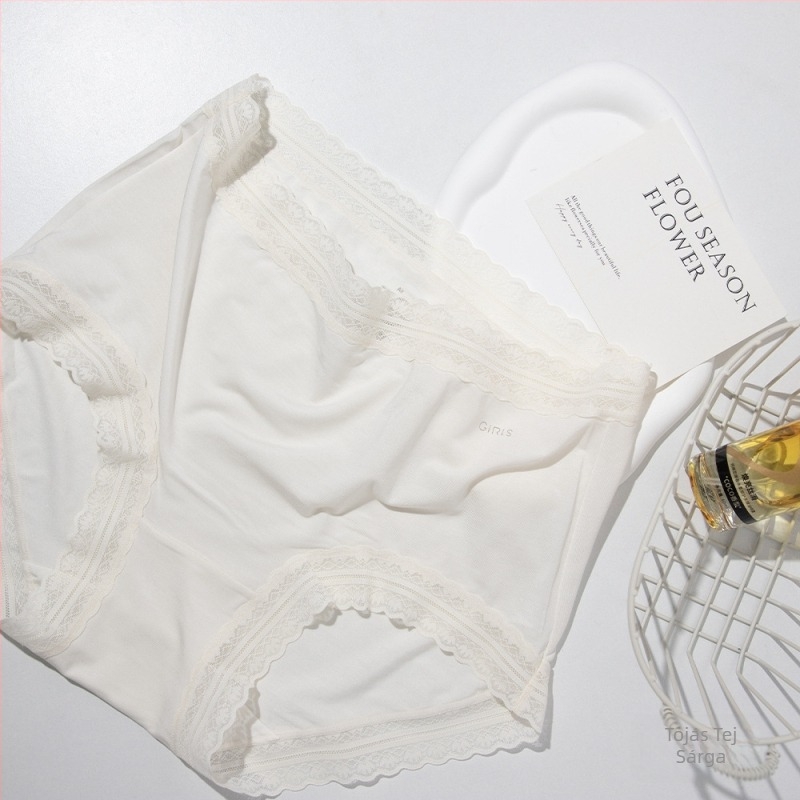 Little Orchid Skirt A002 Pastoral csipkés szegéllyel, szexi nude-érzetű 80S Modal magas minőségű női fehérnemű