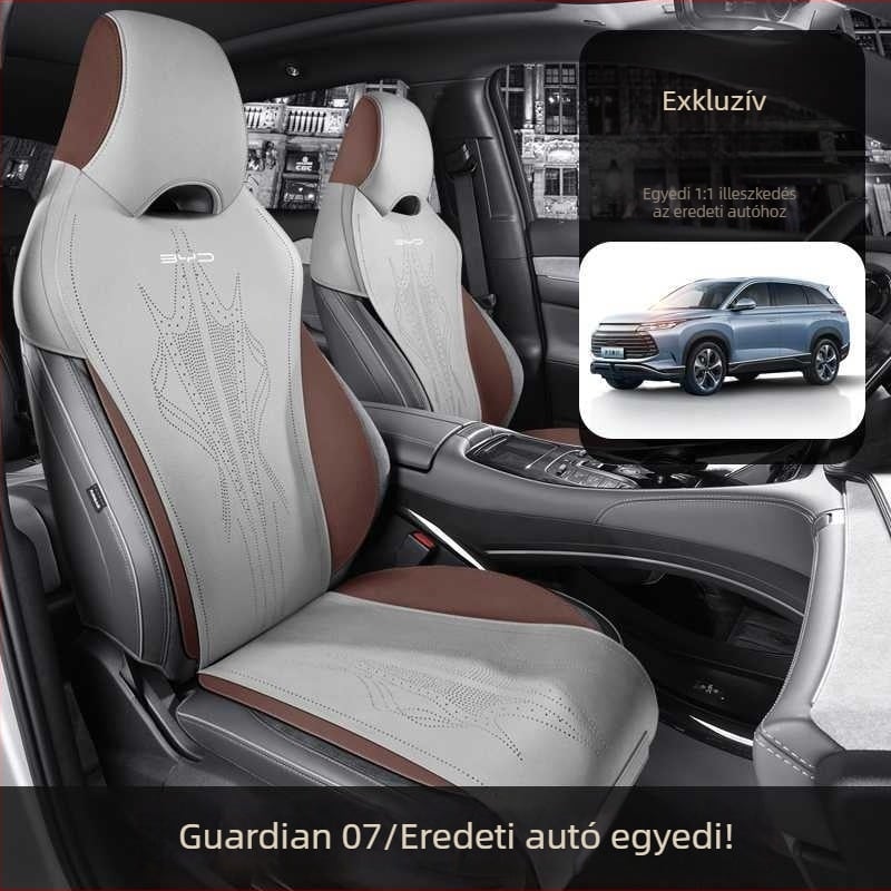 BYD Corvette 07 dedikált autóülés párna és ülésvédő, minden évszakra, velúr-szerű, légáteresztő, félig fedős dizájn, új stílus