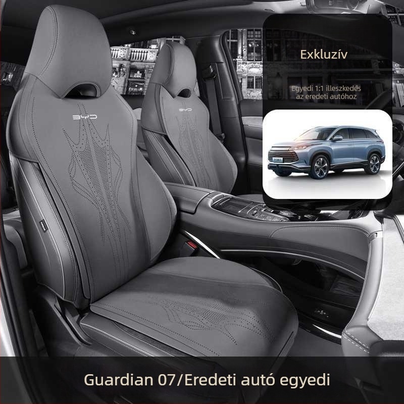 BYD Corvette 07 dedikált autóülés párna és ülésvédő, minden évszakra, velúr-szerű, légáteresztő, félig fedős dizájn, új stílus