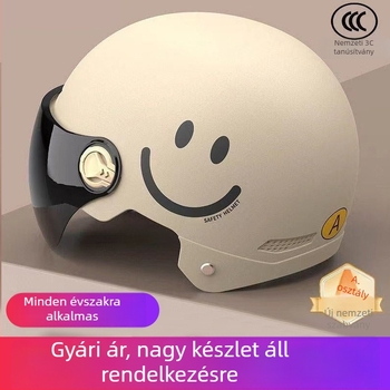 3C-tanúsítvánnyal rendelkező elektromos kerékpár sisak, fél sisak, nyári napsütés elleni védelem, egész éves használatra