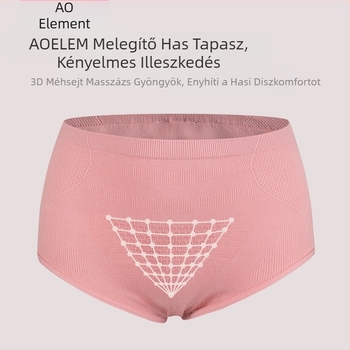 Női Ice Silk magas derekú alsónemű, légáteresztő nyári viselet, vékony, pamut bélés a szeméremrészben