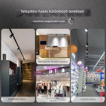 COB nyomvonalas spotlámpa 30W LED ruházati boltok, áruházak és bevásárlóközpontok számára