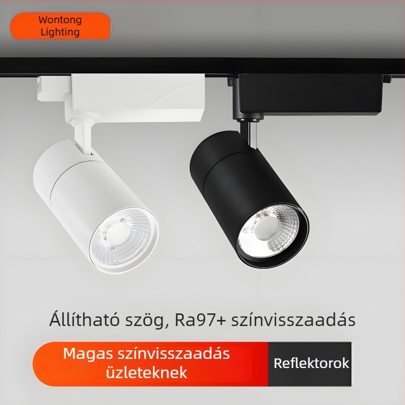 COB nyomvonalas spotlámpa 30W LED ruházati boltok, áruházak és bevásárlóközpontok számára