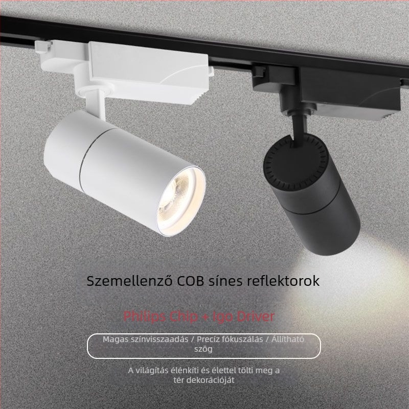 COB nyomvonalas spotlámpa 30W LED ruházati boltok, áruházak és bevásárlóközpontok számára