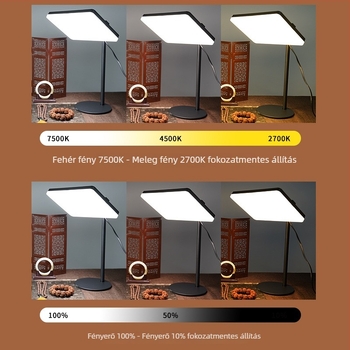 12 hüvelykes asztali LED világítás ékszer élő közvetítéséhez, három színhőmérséklet, 70W