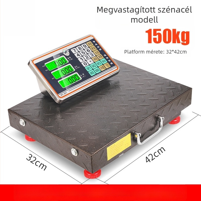 Vezeték nélküli hordozható kereskedelmi elektronikus mérleg, 300 kg kapacitás, kézi, leválasztható, kompakt