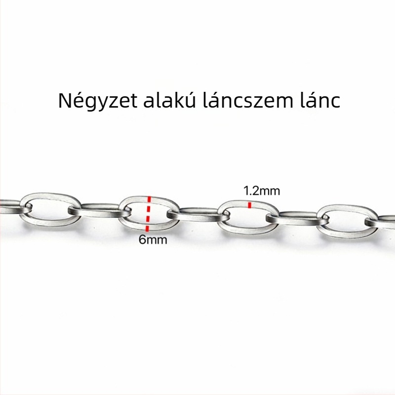 Nagy választék rozsdamentes acél ékszerláncokhoz, DIY kiegészítők és anyagok divatos nyakláncokhoz és karkötőkhöz