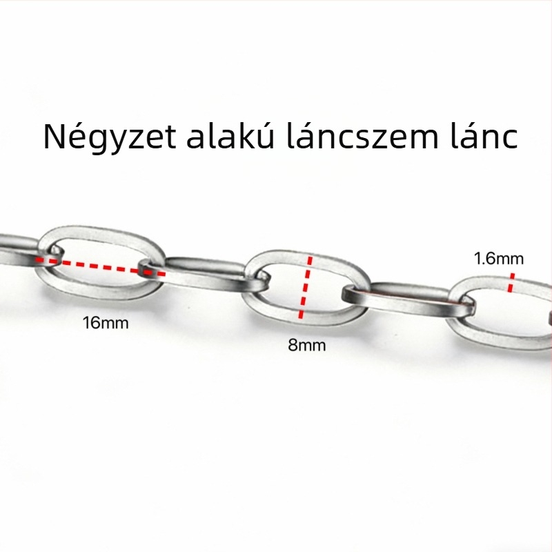 Nagy választék rozsdamentes acél ékszerláncokhoz, DIY kiegészítők és anyagok divatos nyakláncokhoz és karkötőkhöz