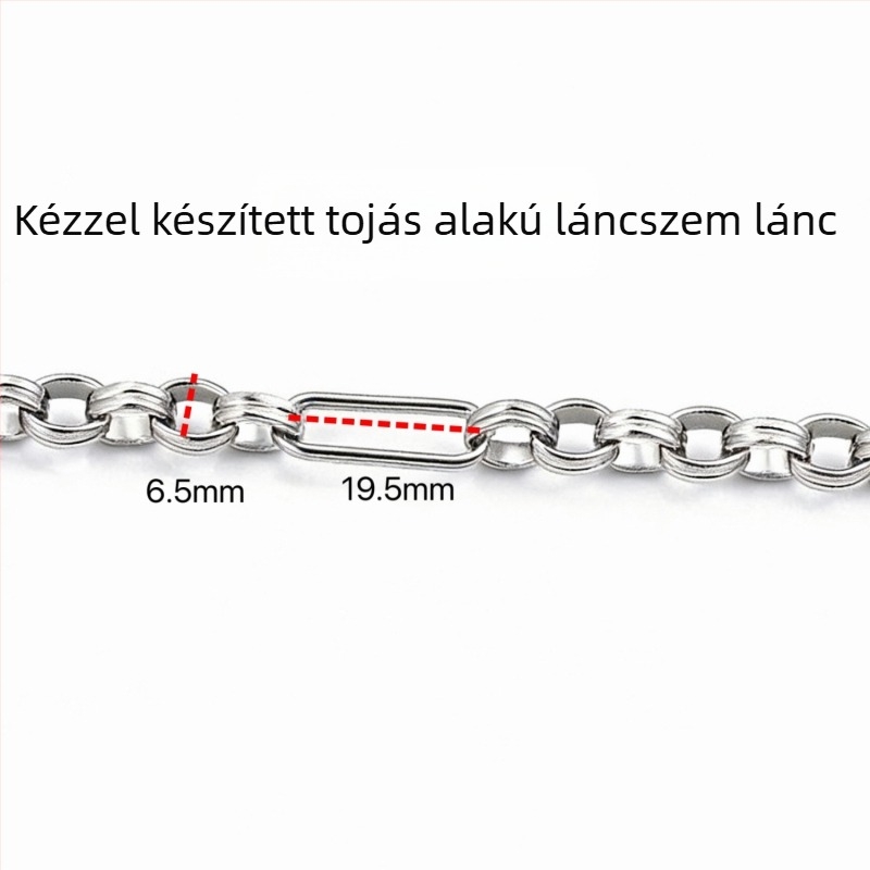 Nagy választék rozsdamentes acél ékszerláncokhoz, DIY kiegészítők és anyagok divatos nyakláncokhoz és karkötőkhöz