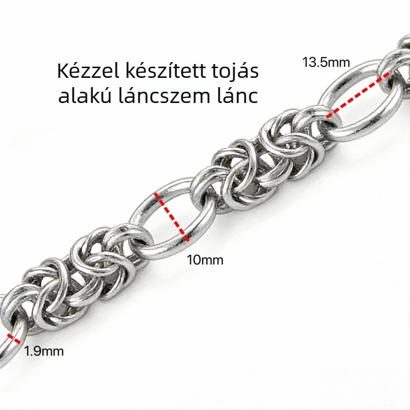 Nagy választék rozsdamentes acél ékszerláncokhoz, DIY kiegészítők és anyagok divatos nyakláncokhoz és karkötőkhöz