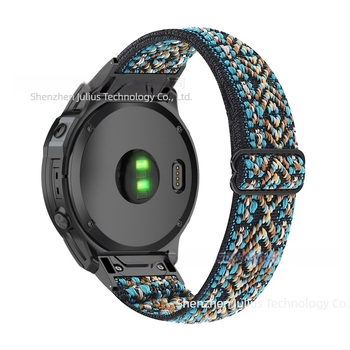 Nylon elasztikus, állítható óraszíj Garmin Fenix sorozathoz, 7S/7/7X, 20 mm szélesség
