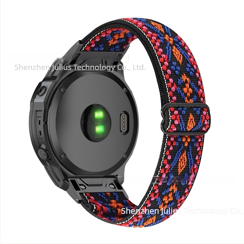 Nylon elasztikus, állítható óraszíj Garmin Fenix sorozathoz, 7S/7/7X, 20 mm szélesség