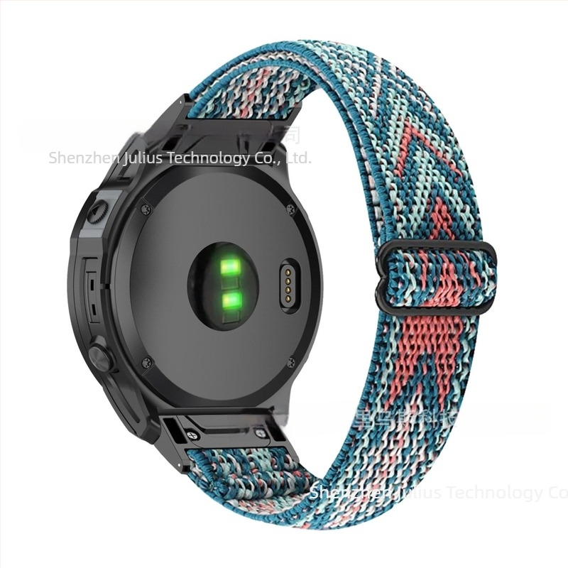 Nylon elasztikus, állítható óraszíj Garmin Fenix sorozathoz, 7S/7/7X, 20 mm szélesség