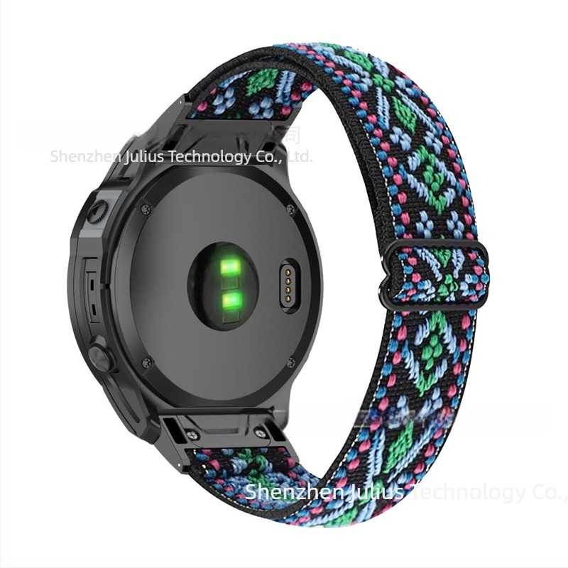 Nylon elasztikus, állítható óraszíj Garmin Fenix sorozathoz, 7S/7/7X, 20 mm szélesség