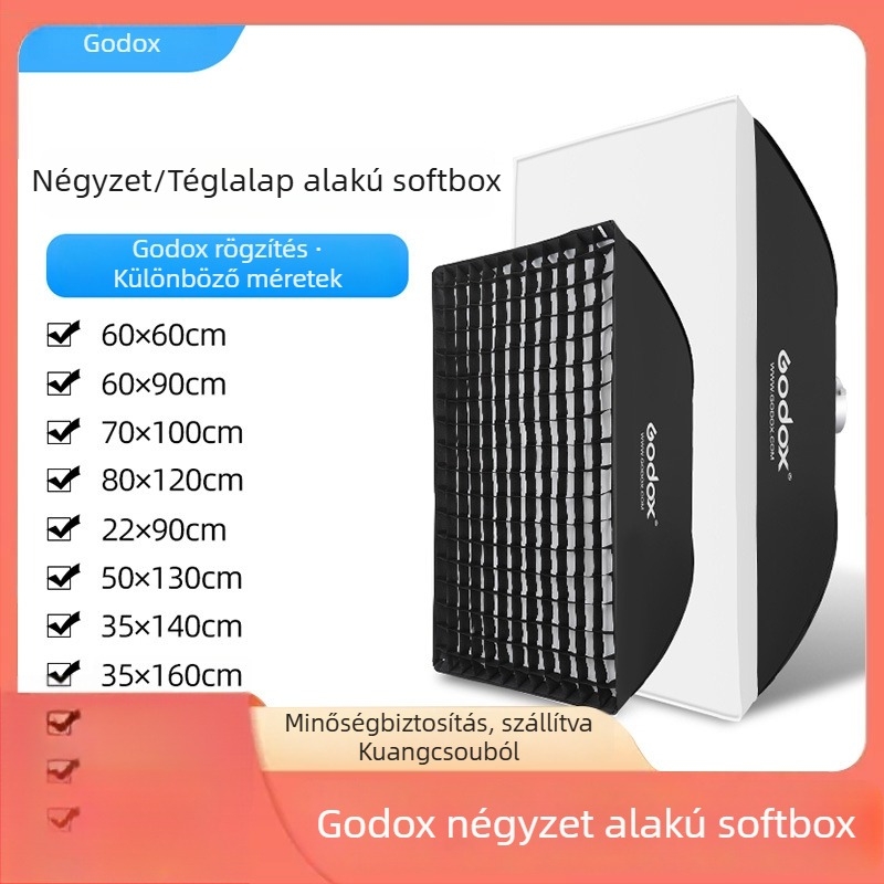Shenniu Softbox 60×90 cm fotózáshoz – beltéri stúdió portré világítás