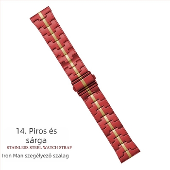 Iron Man rozsdamentes acél szíj Apple Watch-hoz, 22 mm