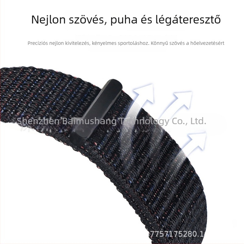 Nylon szövött Velcro szíj a Google Pixel Watch 4-höz, 43 mm, 3. generáció