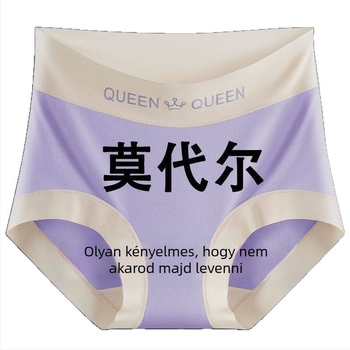 Modál anyagú női alsónemű, varratmentes, középmagas derék, hasformázó és fenékemelő, antibakteriális, plusz méret