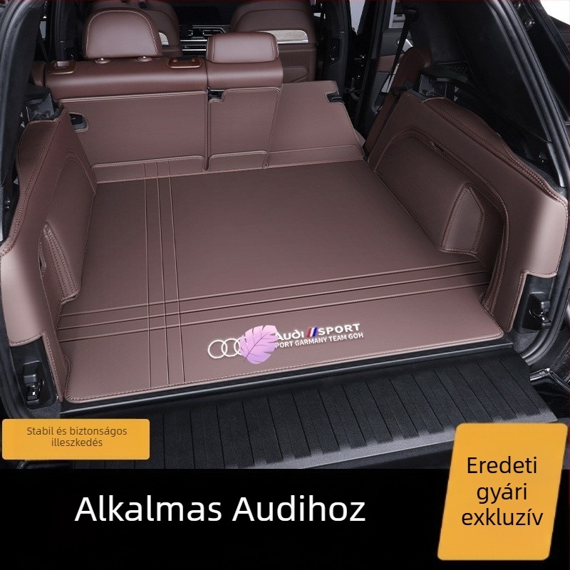 Bőr csomagtartó szőnyeg Audi A4L A6L Q3 Q5 Q5L Q2 A3 A5 A7 – teljes lefedés, egyedi illeszkedés