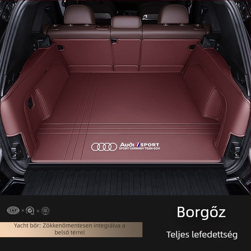Bőr csomagtartó szőnyeg Audi A4L A6L Q3 Q5 Q5L Q2 A3 A5 A7 – teljes lefedés, egyedi illeszkedés