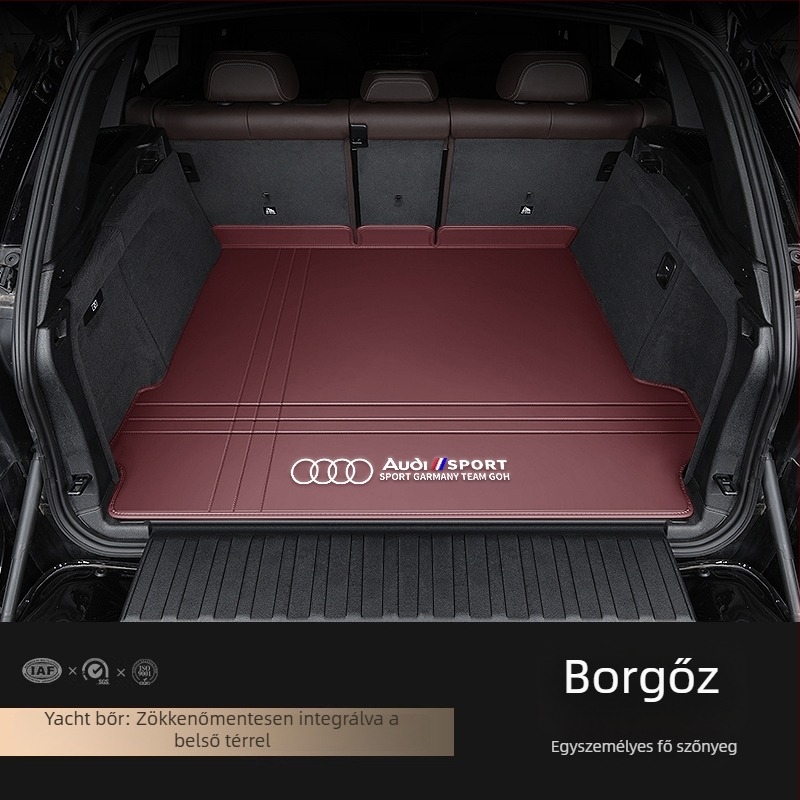 Bőr csomagtartó szőnyeg Audi A4L A6L Q3 Q5 Q5L Q2 A3 A5 A7 – teljes lefedés, egyedi illeszkedés