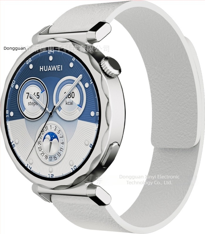 Huawei GT5 okosórához 18 mm-es magnetikus szilikon szíj, cseredarab, uniszex