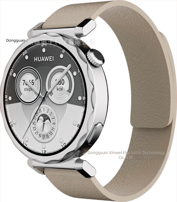 Huawei GT5 okosórához 18 mm-es magnetikus szilikon szíj, cseredarab, uniszex