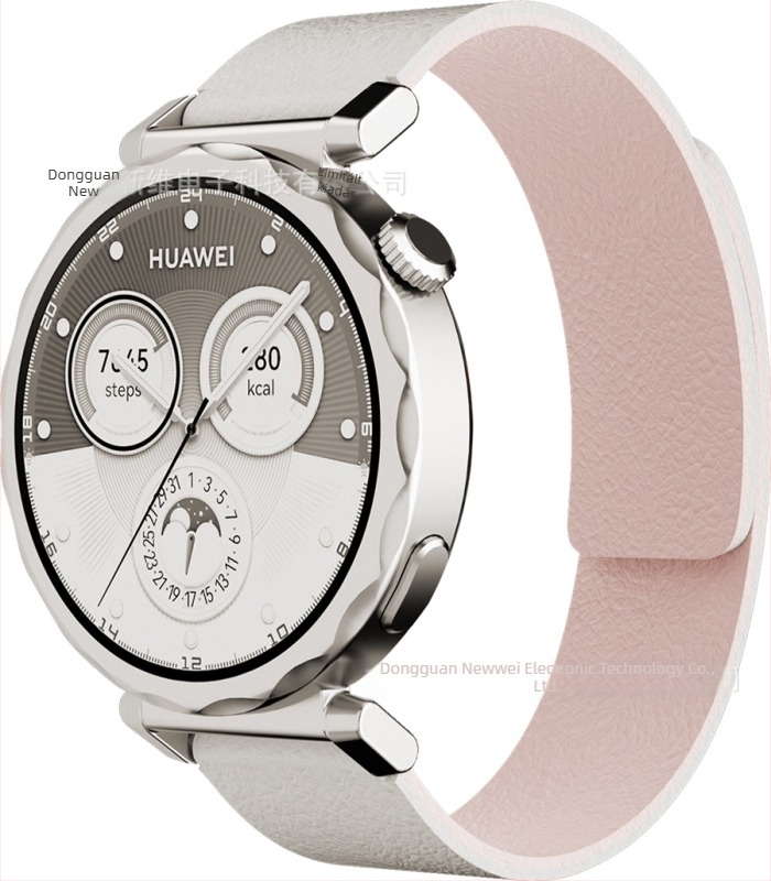 Huawei GT5 okosórához 18 mm-es magnetikus szilikon szíj, cseredarab, uniszex