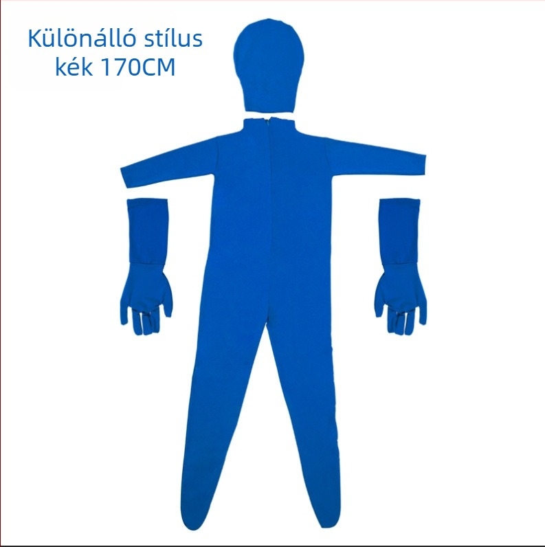 Zöld/kék chromakey overál filmes és televíziós stábnak – ruházat a felvételhez és utómunkához