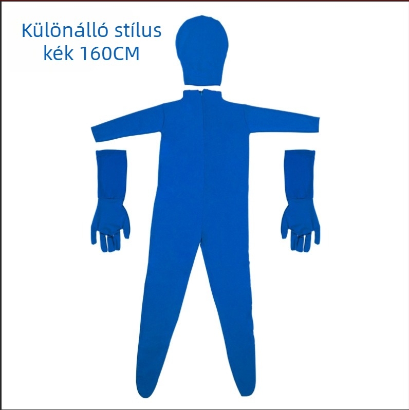 Zöld/kék chromakey overál filmes és televíziós stábnak – ruházat a felvételhez és utómunkához