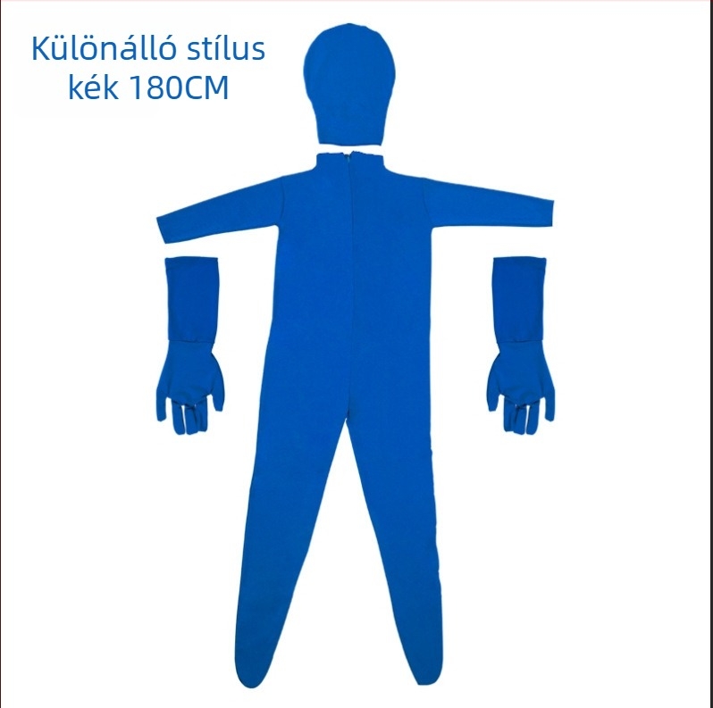 Zöld/kék chromakey overál filmes és televíziós stábnak – ruházat a felvételhez és utómunkához
