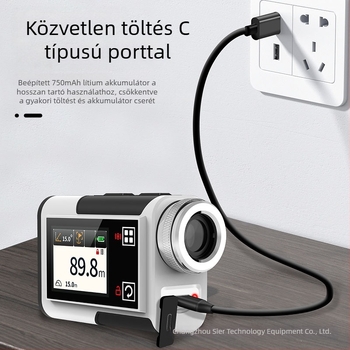 Kézben tartható rangefinder teleszkóppal, nagy pontosságú lézeres mérés távolság és szög meghatározásához golfhoz