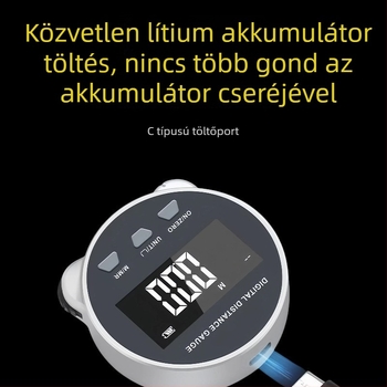Digitális kijelzős tekercs mérőszalag nem szabályos felületekhez, hordozható, többfunkciós, nagy pontosságú mérőeszköz metrikus és imperiális egységekkel