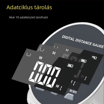 Digitális kijelzős tekercs mérőszalag nem szabályos felületekhez, hordozható, többfunkciós, nagy pontosságú mérőeszköz metrikus és imperiális egységekkel