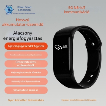 5C-BNB01G Okos karkötő egészségügyi nyomon követéssel és WiFi helymeghatározással, idősek ápolására és testhőmérséklet-monitorozásra