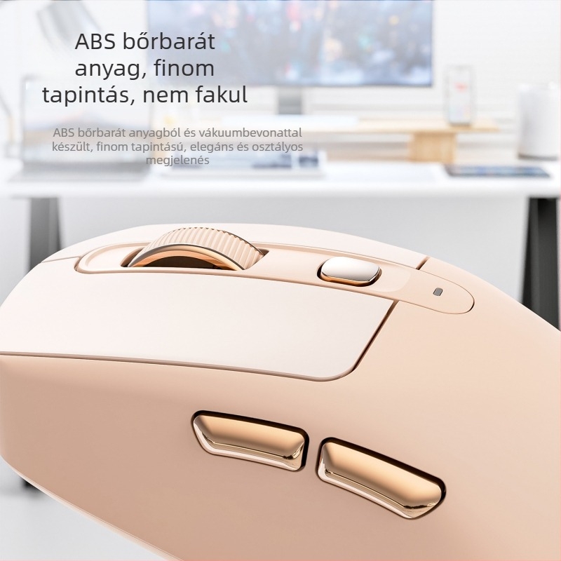 Liberty Wolf A3 vezeték nélküli Bluetooth kétmódú egér, töltődő, otthoni iroda és játékokhoz, laptop-kompatibilis