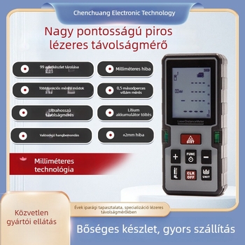 Infravörös lézeres távolságmérő, kézi, nagy pontosságú