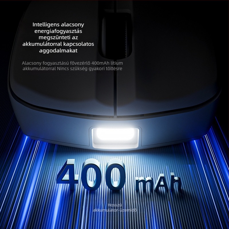 Furycube G1 hárommódos vezeték nélküli egér, könnyű, 2.4G/Bluetooth játékhoz és irodába