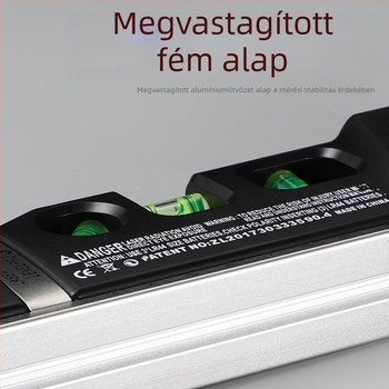 Kompakt lézeres szint otthoni használatra, emelhető háromlábú állvánnyal és infravörös távolságmérés